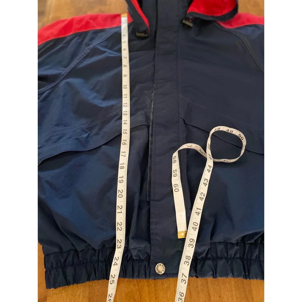 Vintage North Face Extreme Gore-Tex Jacket Mens L Navy Red Made in USA Hooded